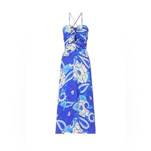 FARM Rio Vibrant Blue Backless Dress